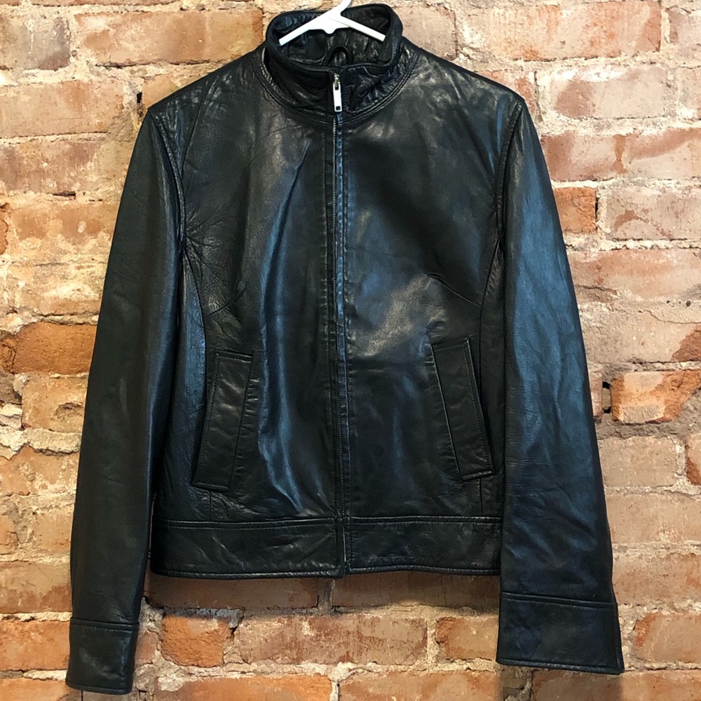 Banana Republic Leather Jacket Size 10